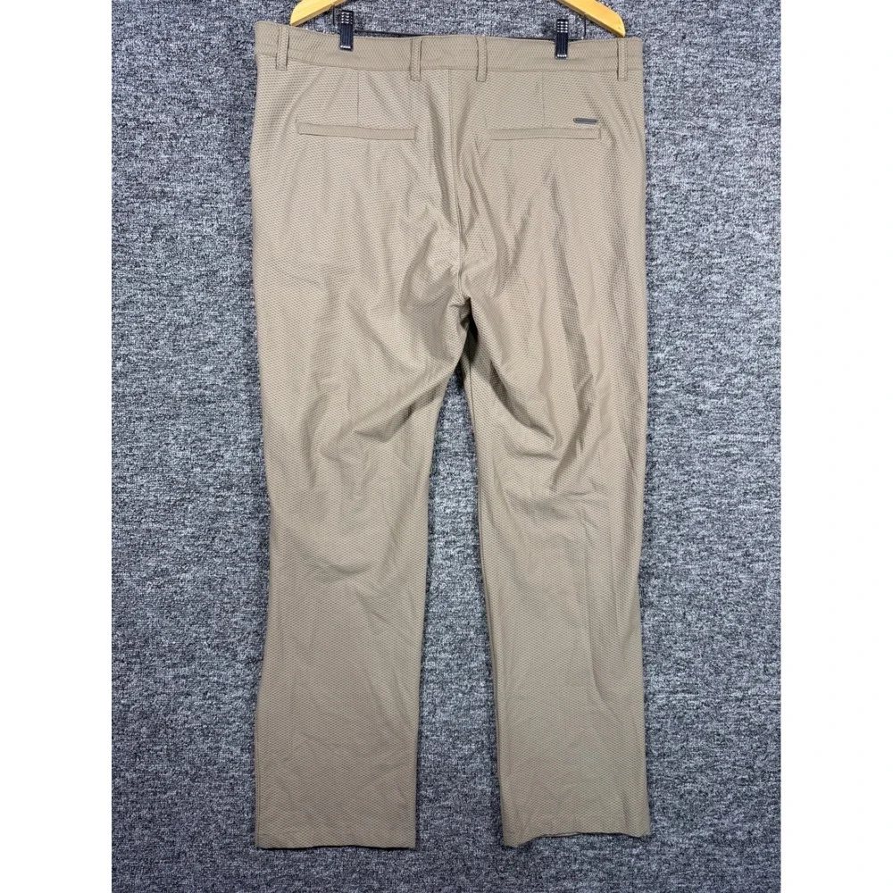 Twillory Mens Performance Pants 40x32 Khaki Tan‎ Tailored Fit Technical Stretch